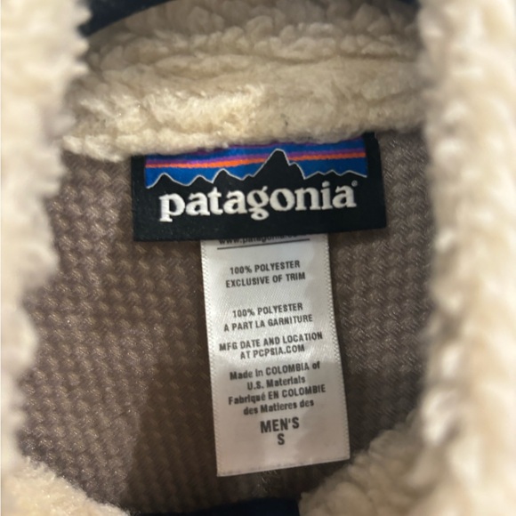 Patagonia Retro-X Fleece Vest Tan Size Small - Picture 3 of 3